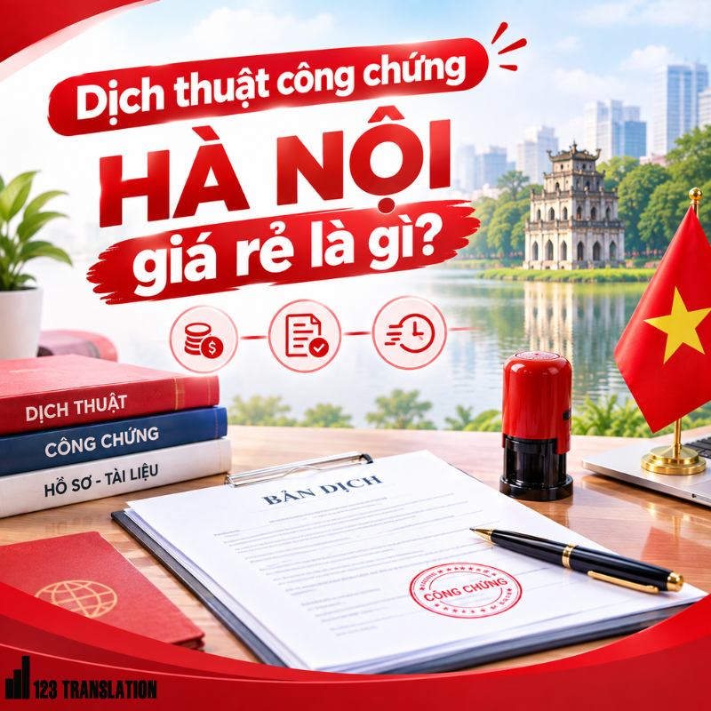 Chi phí Dịch thuật công chứng Hà Nội giá rẻ thường phụ thuộc vào ngôn ngữ, số lượng trang, loại tài liệu và yêu cầu về thời gian xử lý.