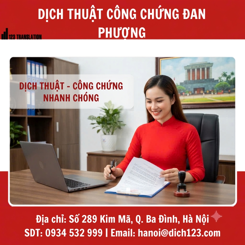 Dịch thuật công chứng Đan Phượng