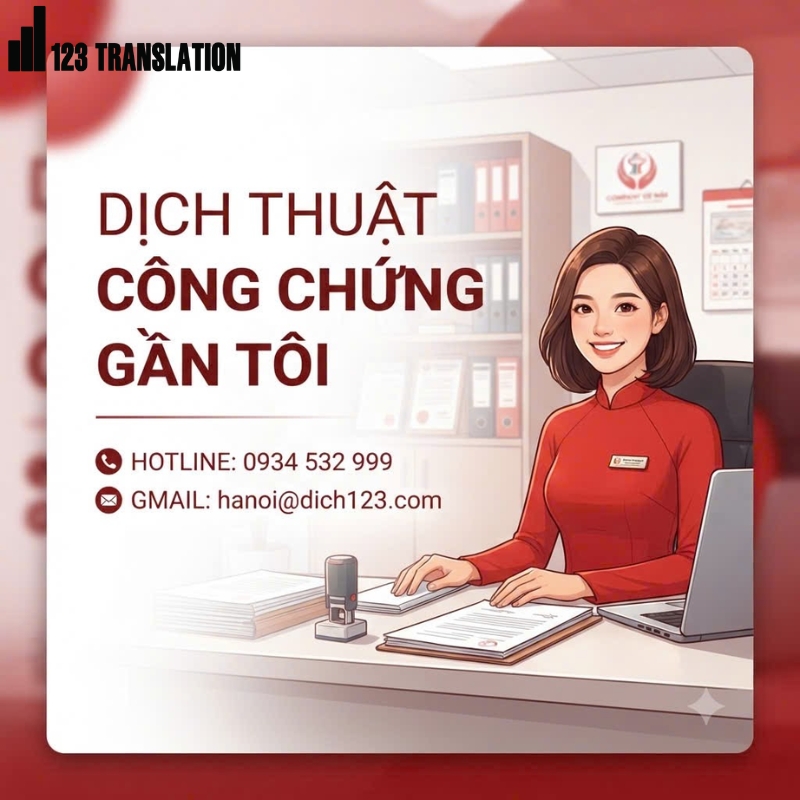 Dịch thuật công chứng gần tôi
