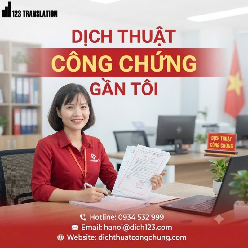 Dịch thuật công chứng gần tôi