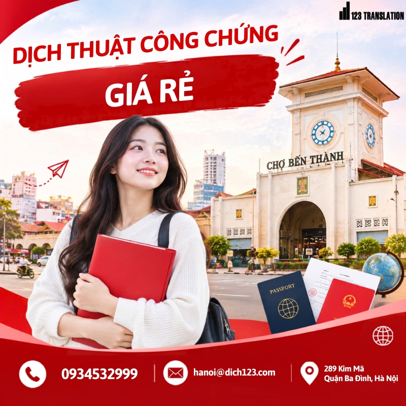 Dịch thuật công chứng giá rẻ