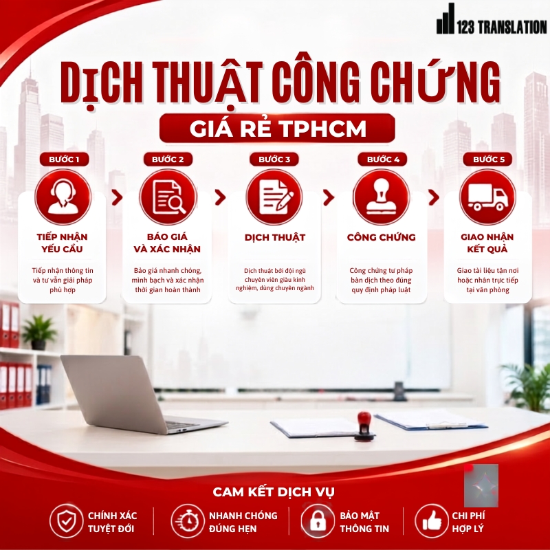 Dịch thuật công chứng giá rẻ TPHCM
