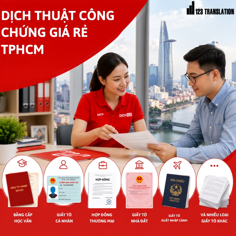 Dịch thuật công chứng giá rẻ TPHCM