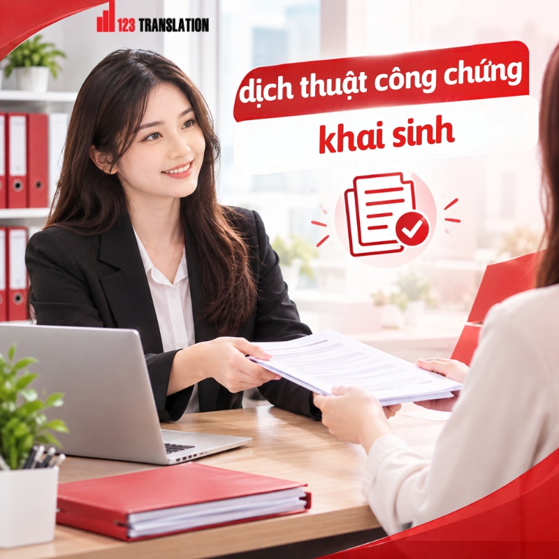 Dịch thuật công chứng khai sinh