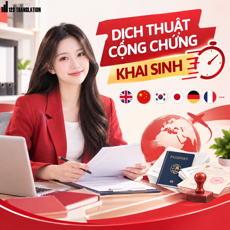Dịch thuật công chứng khai sinh