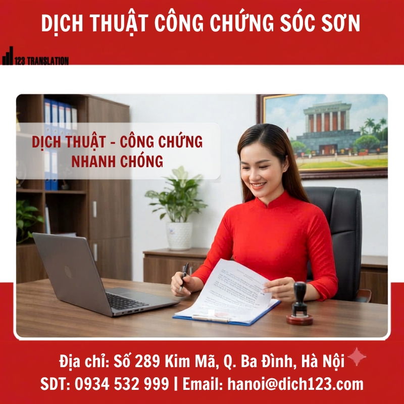 Dịch thuật công chứng Sóc Sơn