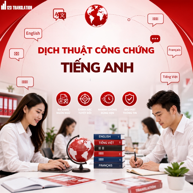Dịch thuật công chứng tiếng Anh