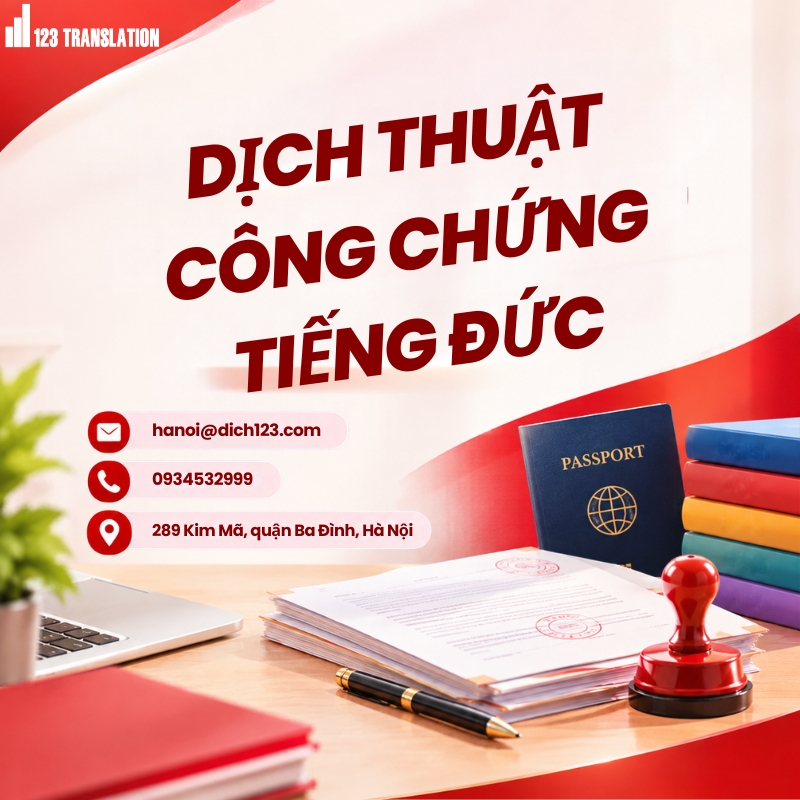 Dịch thuật công chứng tiếng Đức