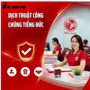 Dịch thuật công chứng tiếng Đức