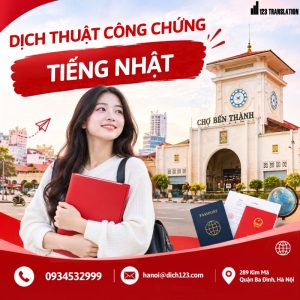 Dịch thuật công chứng tiếng Nhật