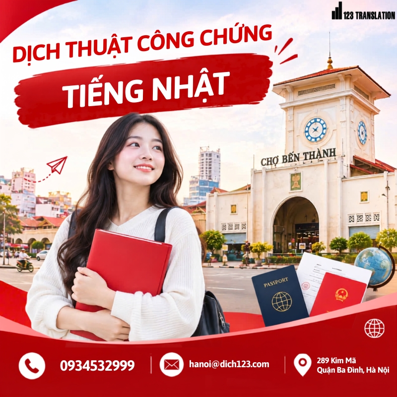 Dịch thuật công chứng tiếng Nhật