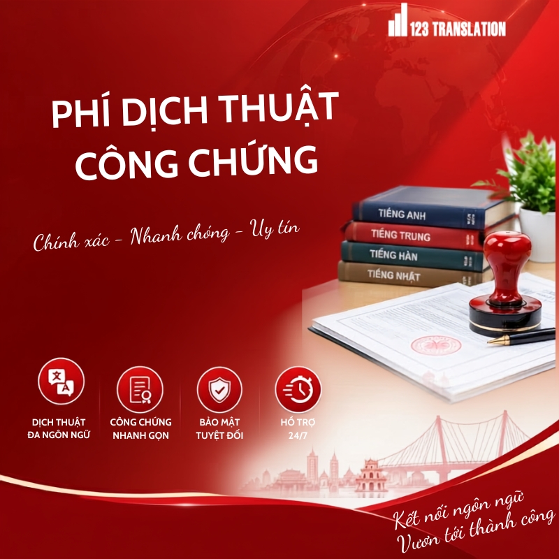 Phí dịch thuật công chứng
