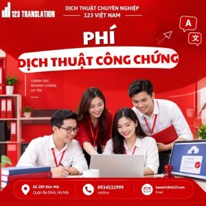 Phí dịch thuật công chứng