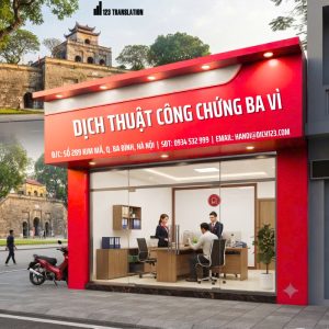 Dịch thuật công chứng Ba Vì