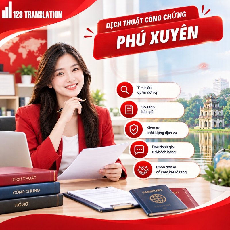 Dịch thuật công chứng Phú Xuyên