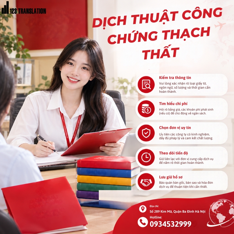 Dịch thuật công chứng Thạch Thất