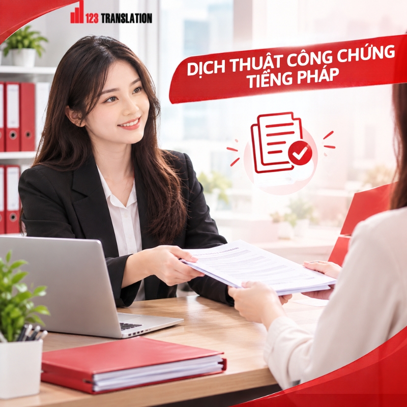 Dịch thuật công chứng tiếng Pháp